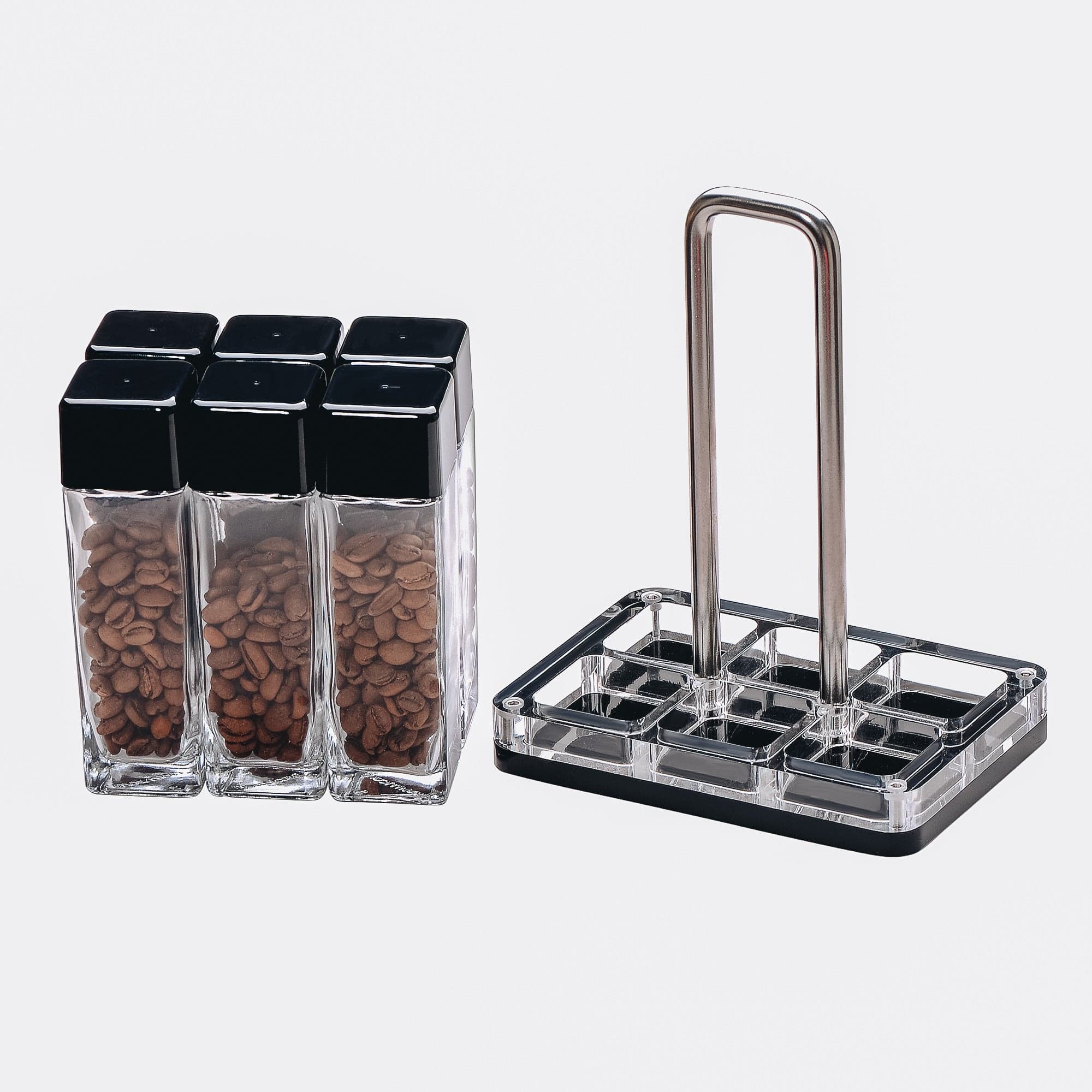 Normcore / 6 TUBES COFFEE BEAN CELLARS WITH STAND - GLASS TUBES - Image 3